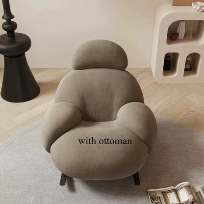 Fluffy White Living Room Chair Meuble Salon Home Furniture Living Room Vanity Chair Lounge Recliner Modern Cute Floor Ergonomic