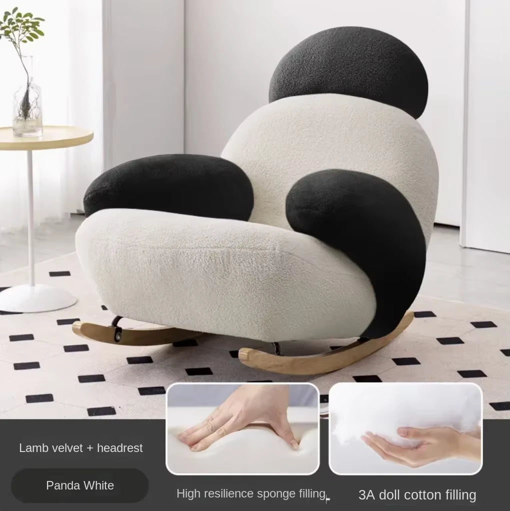 Fluffy White Living Room Chair Meuble Salon Home Furniture Living Room Vanity Chair Lounge Recliner Modern Cute Floor Ergonomic