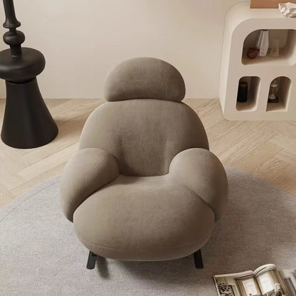 Fluffy White Living Room Chair Meuble Salon Home Furniture Living Room Vanity Chair Lounge Recliner Modern Cute Floor Ergonomic