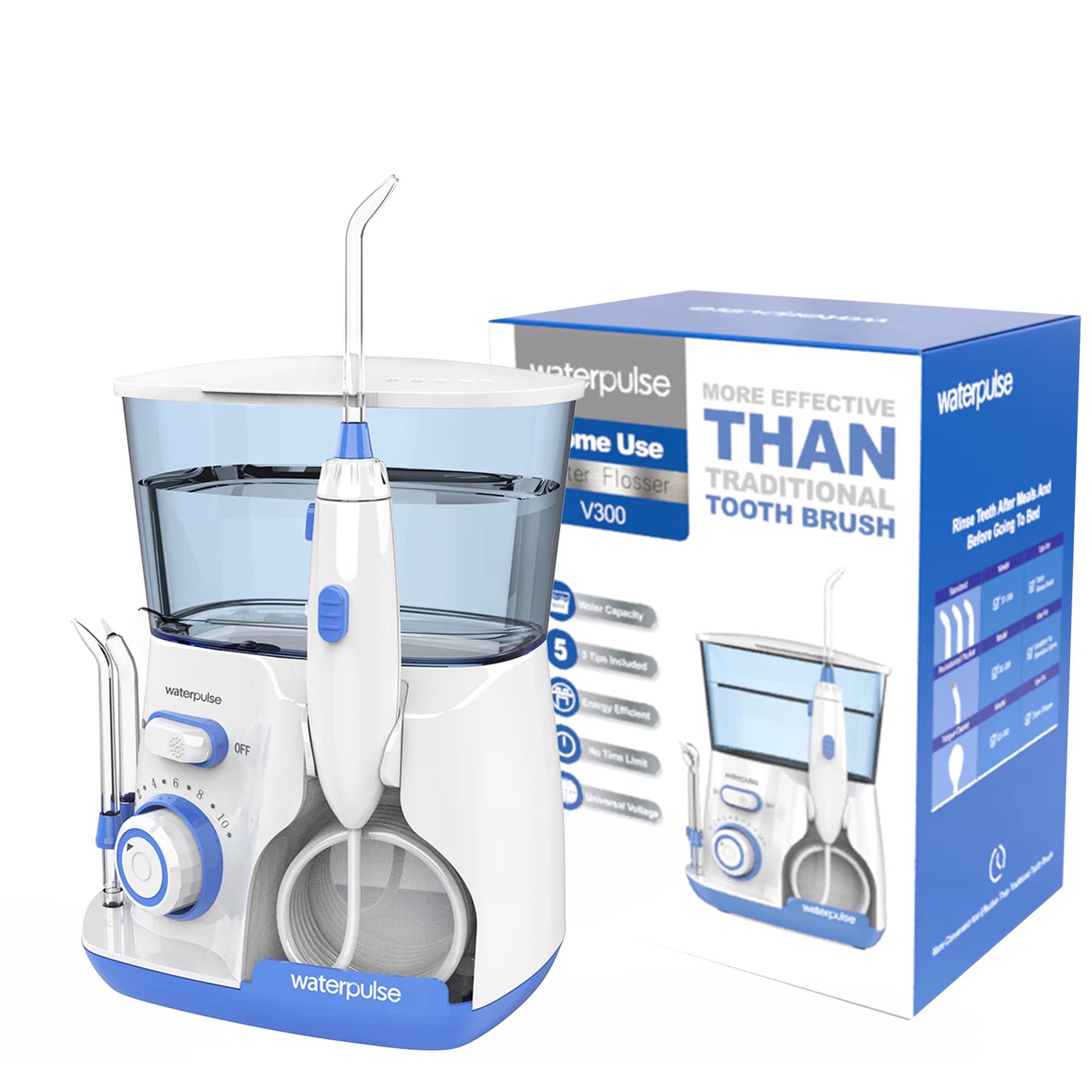 V300 Home Use Water Flosser Oral Cleaner Irrigator Dental Water Jet for Teeth Cleaning CE Certification